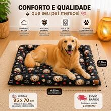 Large Pet Bed 95x70 For Medium And Large Dogs, Super Soft, Washable, Comfortable, Decorative - L - 查看 7