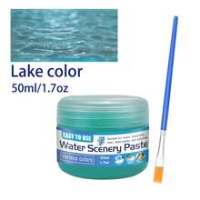 50ml Pasta de Efecto de Agua Realista - Gel de Agua de Plástico Pesado, Adecuado para Modelos 3D, Modelos en Miniatura, Modelos a Escala - Adecuado para Ríos, Océanos, Lagos, Escenas Estáticas - Adecuado para Juegos de , Casas de Muñecas, Modelos de Acuario. - Multicolor - Ver 7