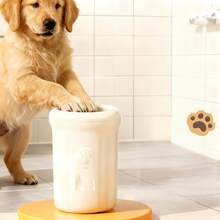 1 peça - Copo Limpa-Patas para Animais de Estimação - Lavador Portátil de Patas para Cães e Gatos com Cerdas Macias de Silicone, Removedor Suave de Lama 360° e Spa para Patas, Ferramenta de Higiene de Secagem Rápida e Sem Riscos para Passeios na Chuva, Praia e Viagens de Carro - Multicolorido - Ver 2