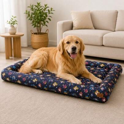 Cama Pet Grande 95x70 para Cães Médios e Grandes Super Macia Lavável Confortável Decoração