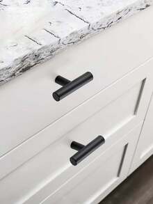 1/10PCS Single Hole T Cabinet Knobs, Furniture Handles Wardrobe Door Pull Room Cabinet Decor Handles T Bar Straight Kitchen Long Cabinet Closet Knob,Stainless Steel Brushed Nickel Kitchen Drawer Pulls For Cabinet, Drawer, Cupboard And Wardrobe - Multicolor - View 7