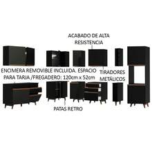 Madesa Reims 437cm Corner Complete Kitchen NN 01 - Black - View 4