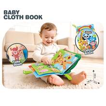 Infant & Toddler Educational Cloth Book, Early Learning 3D Tear-And-Stick Game, Teething Toy - Multicolor - View 7