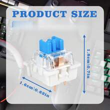 ITLY 50PCS Red Blue Mechanical Keyboard Switch 3Pin Dustproof Pre Lubed Hot Swap Switch With Free Switch Puller For Custom Keyboard - View 3