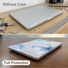 2件裝透明全包覆硬殼PC保護殼，適用於MacBook/Matebook，水晶透明防刮防撞薄型筆電殼，相容13 Neo/13.3 Air/13.3 Pro/13.6 Air/14.2 Pro/15 Air/16.2 Pro/D16/14 Ultra - 查看 6
