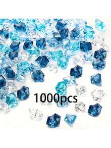 100/500/1000/2000件高品質彩色壓克力冰石套組-不對稱形狀透明仿寶石,適用於婚禮裝飾、桌面中心裝飾、蠟燭製作與花瓶裝飾 - 多色 - 查看 9