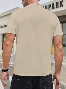 Men's Casual T Shirt Digital Printing - White - View 3