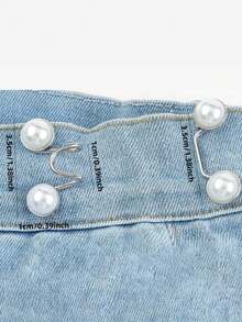 1pc Detachable Denim Jeans Waist Adjustment Buckle - Multicolor - View 2