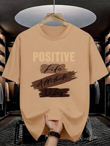 Men T T-Shirt, Base Shirt, Versatile Top, Summer Men's Clothing - 黑色 - 查看 11