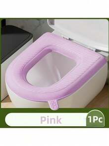 1pc Waterproof Warm Toilet Seat Cover, Bathroom Accessories, Universal Toilet Bowl Lid, Portable Home Use For Winter - Multicolor - View 23