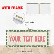 1pc Custom Text Hallway Customized Wall Art, Personalized Panoramic Custom Poster, Posters For Room, Customizable Things, Customize Your Text And Colors, Home Decor, Room Decor Aesthetic, A Gift For A Friend, Family, Optional Frame. - Multicolor - View 5
