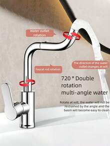 1 Set Kran Stainless Steel Putar 360° dengan Kontrol Panas dan Dingin Terpisah, Selang Masukan Air G1/2" Terintegrasi, Kepala Semprotan Tekanan Tinggi, Cocok untuk Wastafel Dapur dan Kamar Mandi, Pemasangan Mudah, Aliran Air Efisien, Desain Modern, Pemasangan Lubang Tunggal, Perawatan Permukaan Berkualitas Tinggi, Cocok untuk Semua Musim - MultiWarna - View 6