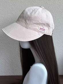 1pc Bucket Hat With Striped Duck Bill Texture Design, Wide Brim Breathable, Versatile Sun Protection, Fashionable Minimalist Compact, Suitable For Daily Commute, Outdoor Photography And Travel Wear, Hat, Women's Hat, Beach Hat, Beach Accessory, Beach, Travel Essential, Sun Hat - Multicolor - View 5