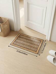 Leopard Print Style Living Room Rug, Large Size Soft, Suitable For Kitchen, Dining Room, Bedroom, Indoor/Outdoor, Office, Lobby, Non-Slip Doormat, Hallway, Study, Holiday Decor Rug - Brown - View 15