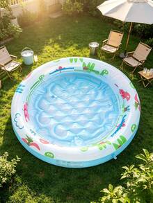 Compact Durable Inflatable Round Swimming Pool PVC, Equipped With Family Entertainment Accessories, Inflatable Swimming Pool, Vibrant Dinosaur And Plant Design, Game Pool Dinosaur Theme Swimming Pool Durable Swimming Pool - Circular Swimming Pool - View 6