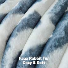 Mixed Color Striped Solid Color Round Cushion Seat Cover, Artificial Rabbit Fur Footstool Bean Bag, Can Be Used For Storage, Home Life - 1PC - View 7