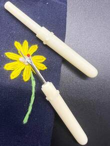 5 piezas Descosedor profesional blanco - Descosedor pequeño afilado y duradero, sacahilos accesorios de costura DIY, herramientas para punto de cruz, bordado y manualidades, cortahilos pequeño - removedor de suturas blanco - Ver 2