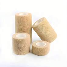 最新款 1 捲 2.5cm/5cm/7.5cm/10cm X 4.5m 運動繃帶 多色自黏繃帶 運動膠帶 健身健身配件 纏繞繃帶 - 杏色 - 查看 11