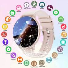 IP67 Waterproof Men's/Women's Smartwatch, Equipped With 210mAh Large Capacity Battery; High-Definition Full Touch Screen; Wireless Calling; Message Notification; Weather Forecast; Watch Face Wallpaper; Colorful Strap; Fashion Style; Best Gift Choice, Suitable As Gift For Friends, Holiday Gift - View 1