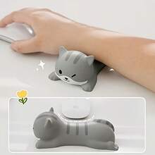 Cute Animal Design Wrist Rest - Ergonomic Mouse Pad Support, Anti-Friction Office Desk Decor - View 2