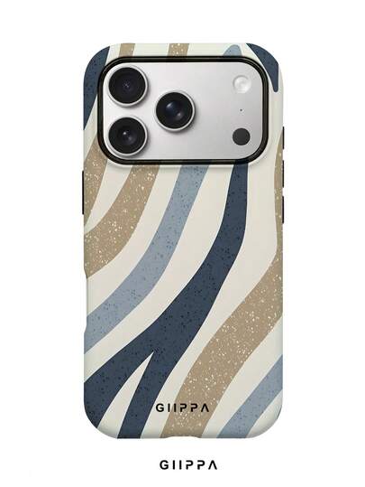 GIIPPA 1pc Multi-Color Asymmetric Wave Pattern Design, Phone 17 Pro Max Phone Case, Compatible With Phone 16 Pro Max, 15 Pro Max, 14 Pro Max, Korean-Style High-End Fashion Fun Phone Case, Compatible With 11/12/13/14/15/16 Pro Max Plus, Elegant Design Suitable For Men And Women, Perfect Gift For Girlfriend On Christmas, Valentine's Day, Easter, Wedding Season And Birthday!