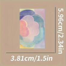 50 piezas de pegatinas florales suaves de estilo danés, PVC impermeable, pegatinas elegantes de estilo de chica para fundas de teléfono y cuadernos, adecuadas para invierno y Año Nuevo - pegatinas de flores - Ver 5