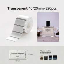 Kertas Label Termal NIIMBOT 1 Gulungan, Warna/Putih/Transparan, Perekat Tahan Air, Kompatibel dengan Printer Label Portabel B1 B21 - View 13