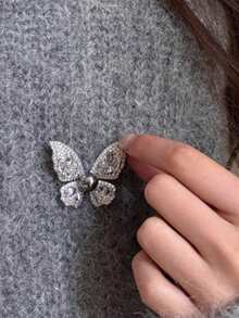 1pc Butterfly Brooch, High-End Luxury Versatile Clothing Accessory - Butterfly - View 2