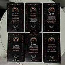 1 Pack Witch Magic Oracle Cards, 40 Charming Mini Cards (4.06x2.36 Inches), Double-Sided Guidance And Motivation Cards, Suitable For Spiritual Growth And Personal Development, Witchcraft, Mysterious Card Design, Suitable For Halloween, Oracle Cards - Multicolor - View 6