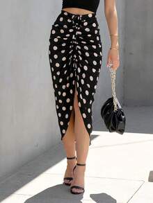 Women Skirts - Black and White - View 1