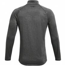 Under Armour Mens 2.0 Half Zip Technical Top - Carbon Heather/Black - View 2