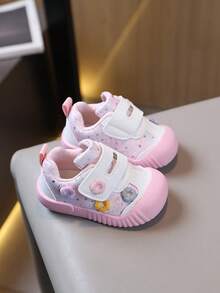 Children's Fashion Casual Sports Shoes With 3D Floral Decor - Pink - View 5