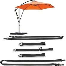 1Set Umbrella Wind Stabilizer Strap Patio Umbrella Wind Protection For Large Cantilever Umbrellas Weatherproof Adjustable Fixed Band - A - View 4