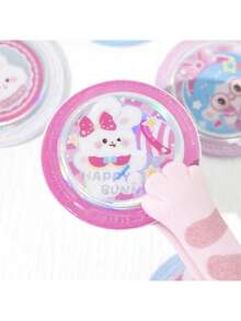 Highly Attractive Creative Badge Series Stickers, Decorative 3D Glitter Stickers For Kids Pencil Box, Phone Case DIY - Multicolor - View 8