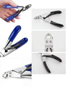 Stainless Steel Pet Nail Clippers With Free Nail File, 9mm Wide Cutting Mouth Sharp Blades Non-Slip Handle Professional Dog Cat Claw Trimmer For At-Home Grooming - single hole - View 8