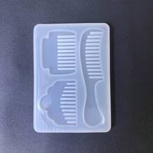 Comb Resin Casting Mold Silicone Mold Accessories Resin Liquid Mold Resin Keychain Silicone Mold Resin Mold - White - View 2
