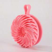 1pc Silicone Bath Brush, Also Functions As Scalp Massager, Painless Exfoliating Bath Brush, Suitable For Hair Washing - Multicolor - View 5
