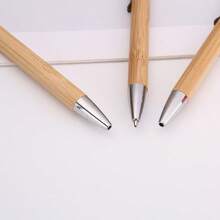 3pcs/5pcs/10pcs/20pcs Bamboo Wood Ballpoint Pens, Gift Click Pens - A - View 5