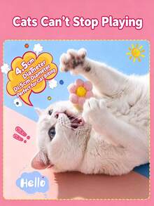 1pc Cat Toy Ball, Self-Entertainment Boredom Relief Cat Teaser Stick, Cotton Rope Teeth Cleaning Toy, Suitable For Kitten Physical Exercise Cat Supplies - Multicolor - View 6