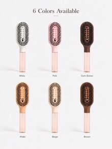 Spray Styling Hair Comb, Detangling Spray Comb, 3-In-1 Portable Plastic Hair Tool With Refillable Water Tank And Round-Headed Bristles, Suitable For Curly And Wavy Hair - Multicolor - View 2