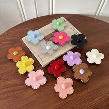 Minimalist Flower Adhesive Retractable Phone Stand, Colorful Design, Desktop Slouchy Binge-Watching Accessory, Practical For Daily Use, Simple Fashion Gift - Multicolor - View 4