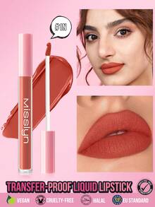 Misslyn 1pc Transfer-Proof Liquid Lipstick,Long-Wearing Lightweight Matte Lipstick & Gloss Set,Highly Pigmented Smudge-Proof Lip Color,Non-Sticky Moisturizing Finish,Bold Red Lip Makeup For Daily Wear,Party & Y2K Looks,Beauty Gift - #1 Under Sunshine - View 1