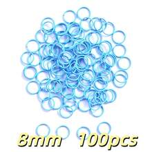 100pcs 8/10mm Small Double Open Jump Rings Colourful Small Key Rings Split Rings Functions On Connectors For Jewelry Crafts Decorations And DIY - Double Loop Hanging Loop - View 18