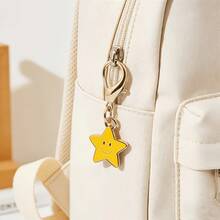 18 piezas Llavero de estrella de cinco puntas - Regalo de la suerte, siempre a tu lado, lindo accesorio para bolso de mujer, accesorio de moda, elegante llavero de encanto, llavero decorativo de alta calidad, adecuado para accesorio de bolso de mujer/decoración personalizada de llave de coche/combinación de moda para fiestas, regalo de cumpleaños para amigos/familia/compañeros de clase/mamá/novia, regalo ideal, intercambio de regalos de vacaciones - Multicolor - Ver 1