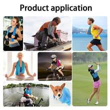 6pcs Cooling Towels (11.81in*31.49in) Cooling Towels, Cold Towels, Microfiber Soft Breathable Cooling Towels, Suitable For Sports, Yoga, Gym, Camping, Running, Fitness, Workout And Other Activities - Multicolor - View 7