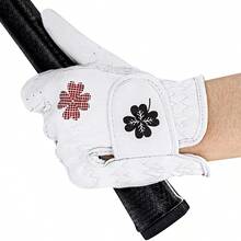 1pc Heart & Four-Leaf Clover Design Women's Golf Glove, Ultra-Thin Fiber Material, Durable, Left Hand, Premium Golf Accessory, Suitable For Golf Swing And Daily Training - Multicolor - View 6