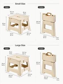 1PC Foldable Step Stool, Portable Folding Stool With Carry Handle, Lightweight Collapsible Plastic Footstool, Space-Saving Compact Seat For Adults , Bathroom, Kitchen, Bedroom, Living Room, Camping, Travel, Home Storage, Indoor & Outdoor Use,Sgabello - Multicolor - View 11