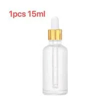 1/5pcs Transparent Thickened Dropper Bottles With Leak-Proof Gold Caps - Suitable For Storage, Travel, Essential Oils, Cuticle Oil, Extracts - White Bottle - View 16