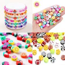 3400/1000/50pcs Polymer Clay Soft Clay Beads Jewelry Making Kit, For DIY Bracelets, Necklaces, Earrings, Phone Chains, Keychains, Craft Making - Color Mixing - View 5