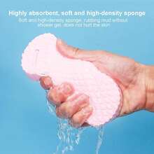 1/4pcs/1set Large Super Soft Exfoliating Bath Sponge, Ultra Soft Body Sponge, Reusable Magic SPA Exfoliating Scrub Sponge, Bathroom Accessory, Cute Item - Multiple Styles - View 4